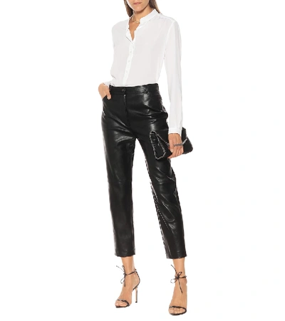 Shop Stella Mccartney Hailey High-rise Faux Leather Pants In Black