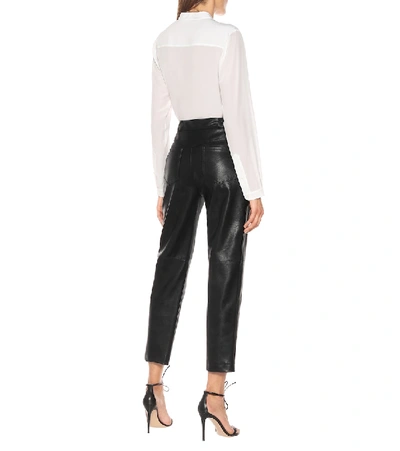 Shop Stella Mccartney Hailey High-rise Faux Leather Pants In Black