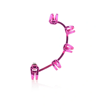 Shop Eéra Eéra Joelle 18kt Gold Single Earring In Pink