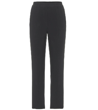 Etro High-rise Slim-fit Pants In Black