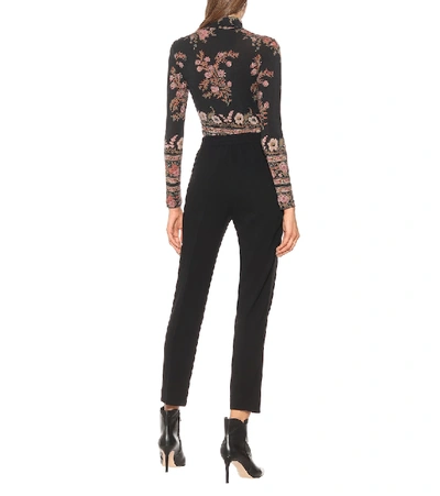 Etro High-rise Slim-fit Pants In Black