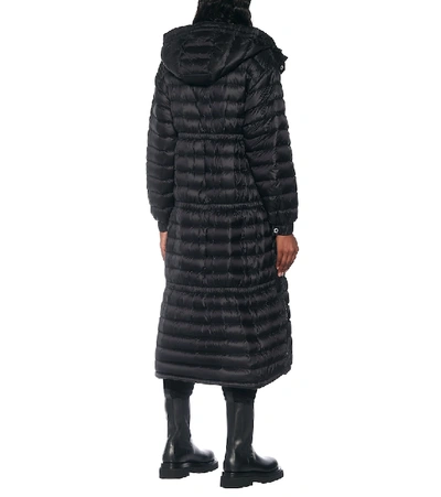 Shop Burberry Quilted Down Coat In Black