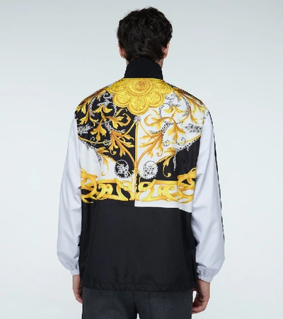 Shop Versace Baroque Printed Sport Jacket In Black