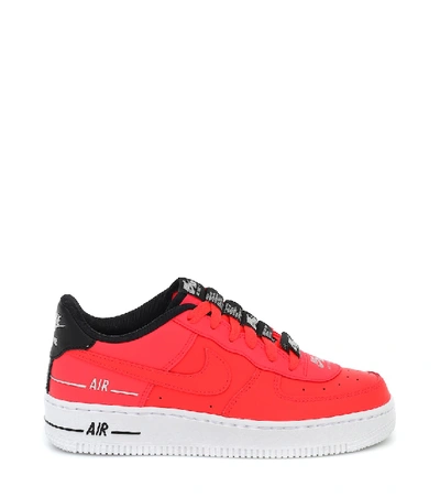 Shop Nike Air Force 1 Lv8 Leather Sneakers In Red