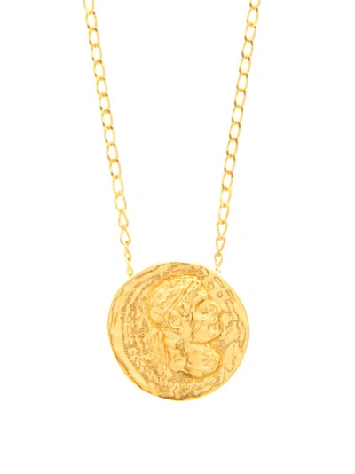 Dear Letterman Noor 22kt Gold-plated Pendant Necklace | ModeSens