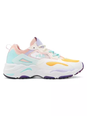Fila Ray Tracer Pastel Patchwork Sneakers In White | ModeSens