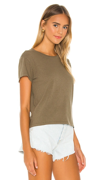 Shop Nation Ltd Marie Boxy Crop Top In Moss
