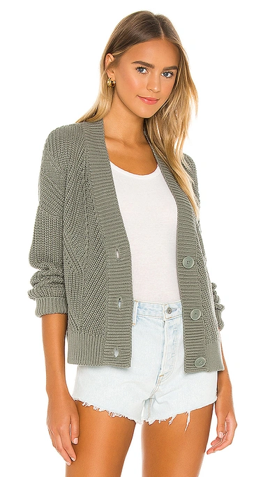 Shop 360cashmere Lisette Cardigan In Sage