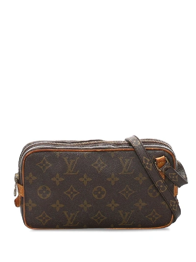 Pre-owned Louis Vuitton 1987  Monogrammed Shoulder Bag In Brown