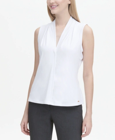 Shop Calvin Klein Pleated Blouse