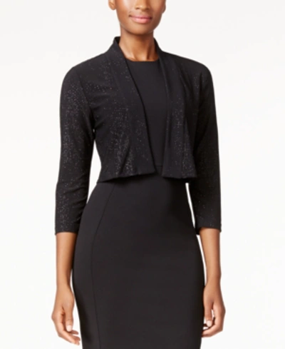 Shop Calvin Klein Open-front Sparkle Cardigan