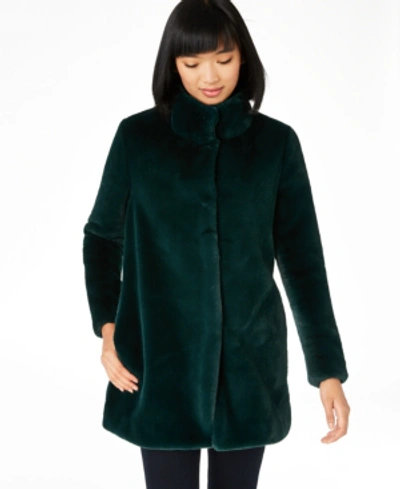 Shop Calvin Klein Faux-fur Coat