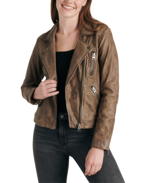 lucky brand leather moto jacket
