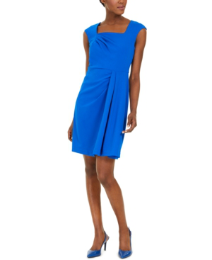 calvin klein sheath dress blue