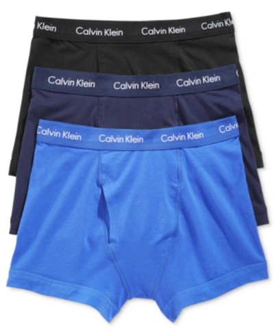 Shop Calvin Klein Men's Cotton Stretch Trunks 3-pack Nu2665