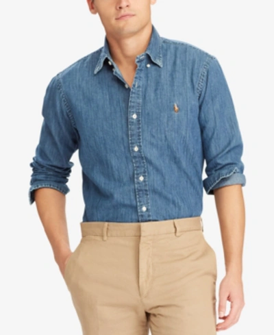 Shop Polo Ralph Lauren Men's Classic-fit Denim Shirt