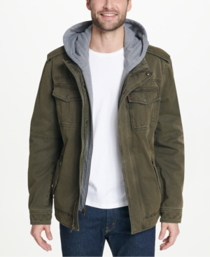 men's levi's hooded trucker jacket