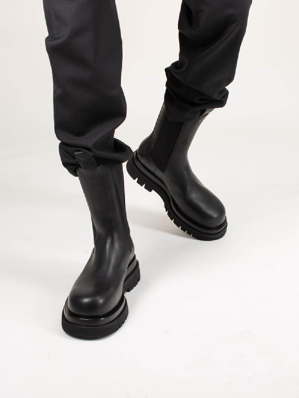 Bottega Veneta Black Medium The Lug Chelsea Boots Modesens