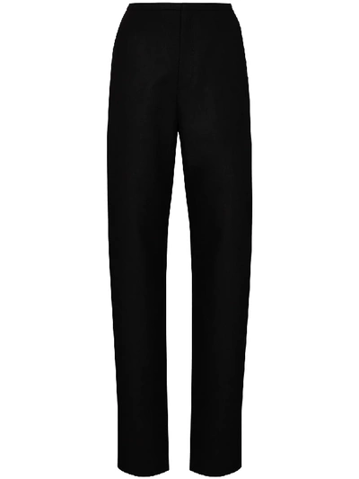 Shop Totême Alaior High-waisted Tailored Trousers In Black