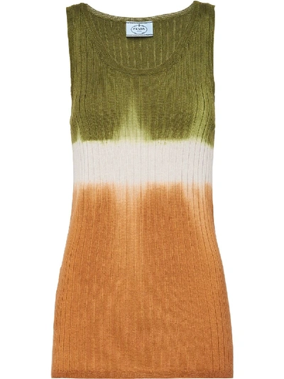 KNITTED COLOUR-BLOCK TANK TOP