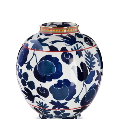 Shop La Doublej Big Bubble Vase In Wildbird Blu