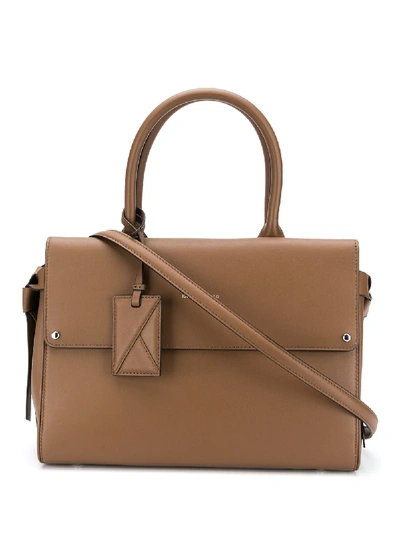 Shop Karl Lagerfeld K/ikon Tote Bag In Brown