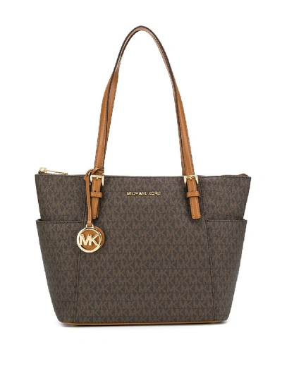 JET SET MONOGRAM LOGO TOTE