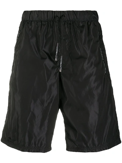 Shop Givenchy Knee-length Track Shorts In Black