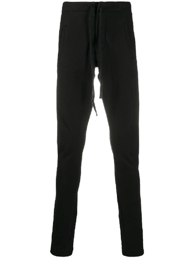 Shop Greg Lauren Side Stripe Track Pants In Black