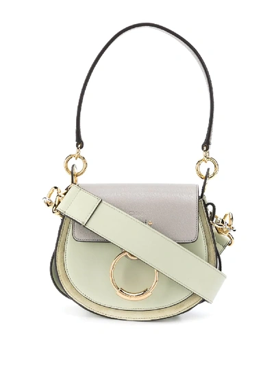 Shop Chloé Small Tess Shoulder Bag In Green