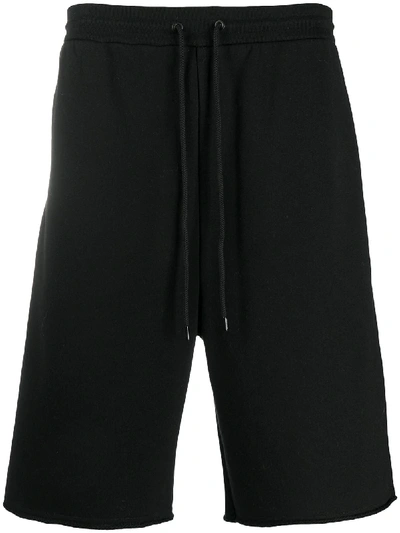 Shop Moncler Logo-tape Track Shorts In Black