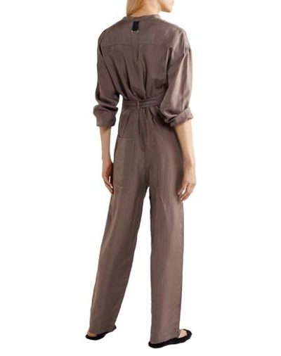 Shop Tibi Woman Jumpsuit Brown Size 10 Polyester
