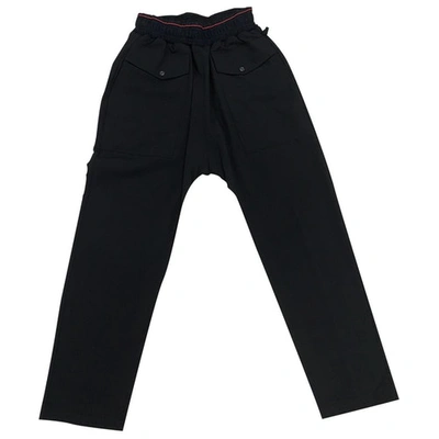 Pre-owned Damir Doma Wool Trousers In Black