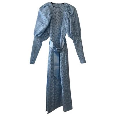 Pre-owned Rotate Birger Christensen Mid-length Dress In Blue