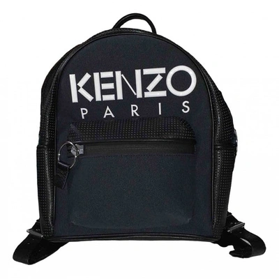 Pre-owned Kenzo Navy Leather Backpack