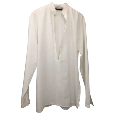 Pre-owned Mugler White Cotton Shirts