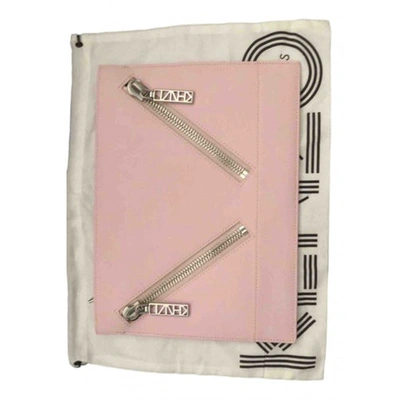 Pre-owned Kenzo Kalifornia Pink Leather Clutch Bag