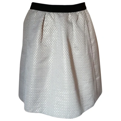 Pre-owned Ganni Mini Skirt In Metallic
