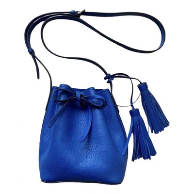 Pre-owned Polo Ralph Lauren Blue Leather Handbag