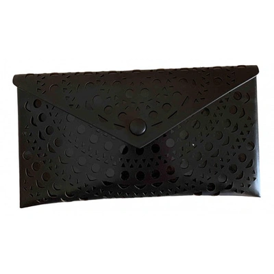 Pre-owned Alaïa Black Leather Clutch Bag