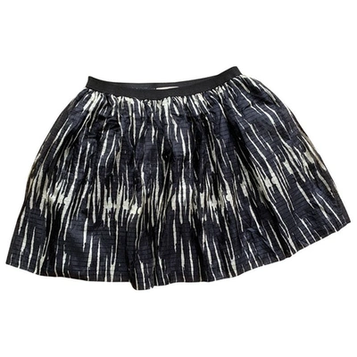 Pre-owned Sea New York Silk Mini Skirt In Black