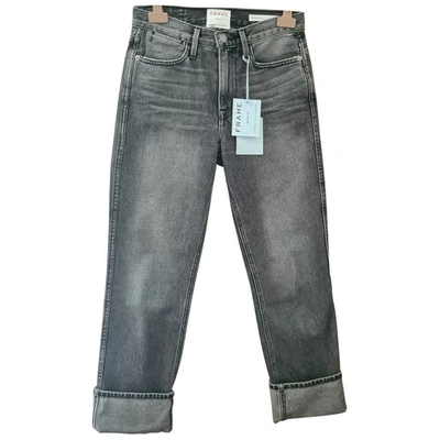 Pre-owned Frame Grey Cotton Jeans