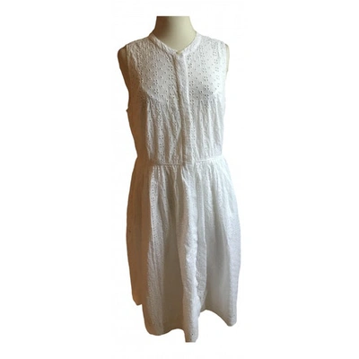 Pre-owned Jcrew White Cotton Dress