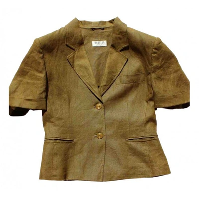 Pre-owned Marella Khaki Linen Jacket