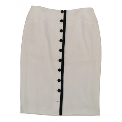 Pre-owned Ralph Lauren Wool Mid-length Skirt In Beige
