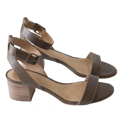 Pre-owned Madewell Brown Leather Sandals