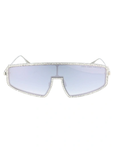 Shop Anna-karin Karlsson Sunglasses In Silver Mirror