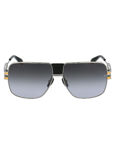 Shop Balmain Sunglasses In Black Palladium Gold Black W/dark Grey To Clear