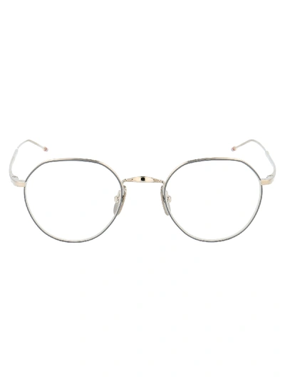 Shop Thom Browne Eyewear In Silver Grey Enamel Grey