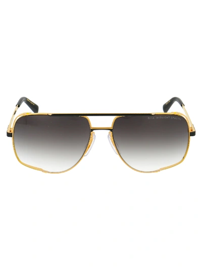 Dita Sunglasses In Yellow Gold Matte Black